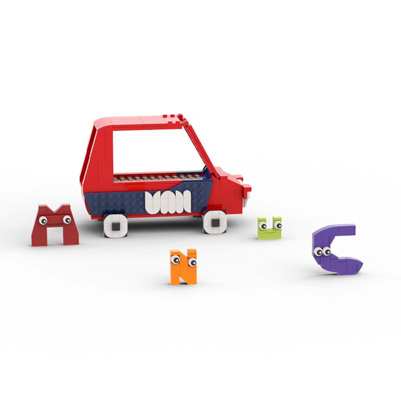 Picture of Cross Border Building Blocks Model MOC Compatible Lego Alphabet Legendary Alphabet Strange Doll VAN Bus Children's Educational Assembled