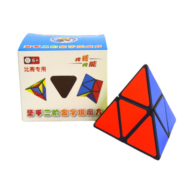 Picture of Master's Second-order Pyramid Magic Second-order Two-layer Triangle 4-sided Special-shaped Pyramid Rubik's Cube Feel Good and Flexible