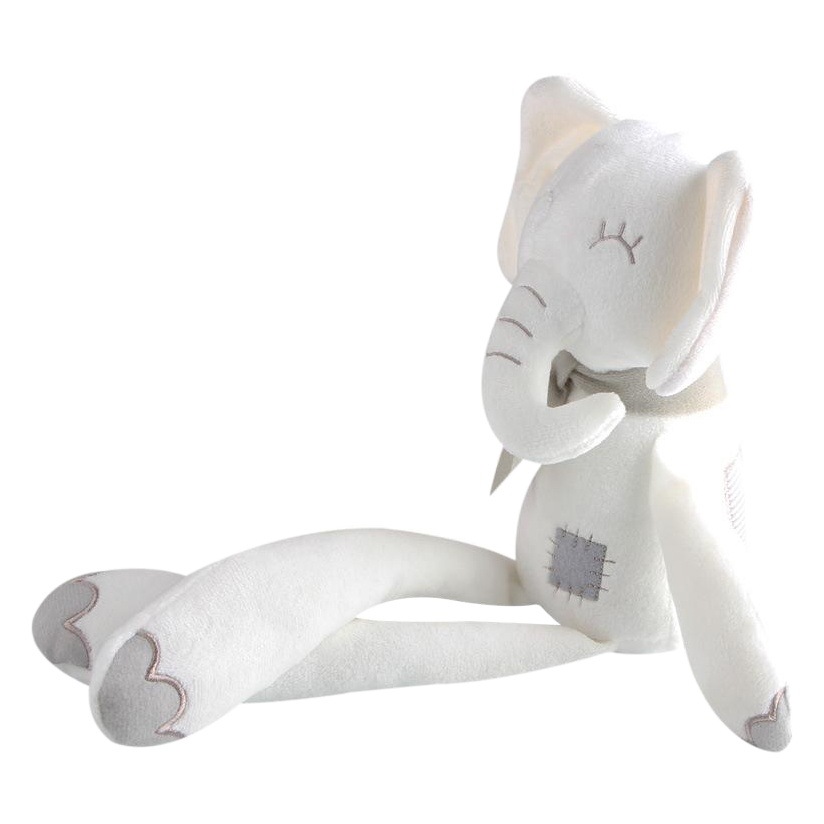 Spot New Soothing Long-Legged White Elephant Upgraded Version Infant Sleeping Plush Toy Soothing Doll