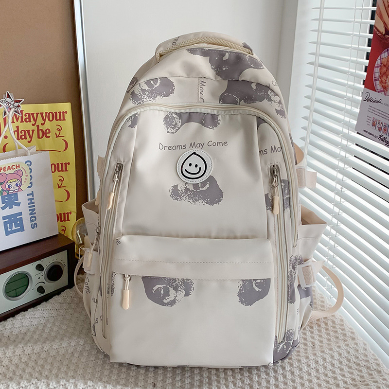 Picture of Schoolbags for Children, Primary School Students, Girls, Color-Blocked Backpacks, High School Students, Junior High School Students, Customized High-Quality Wholesale Backpacks