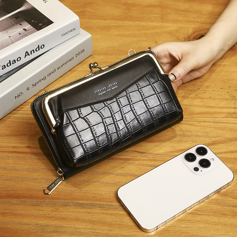 2023 New Mobile Phone Wallet Women's Card Bag One Simple Fashion Shoulder Crossbody Bag Multifunctional Coin Purse