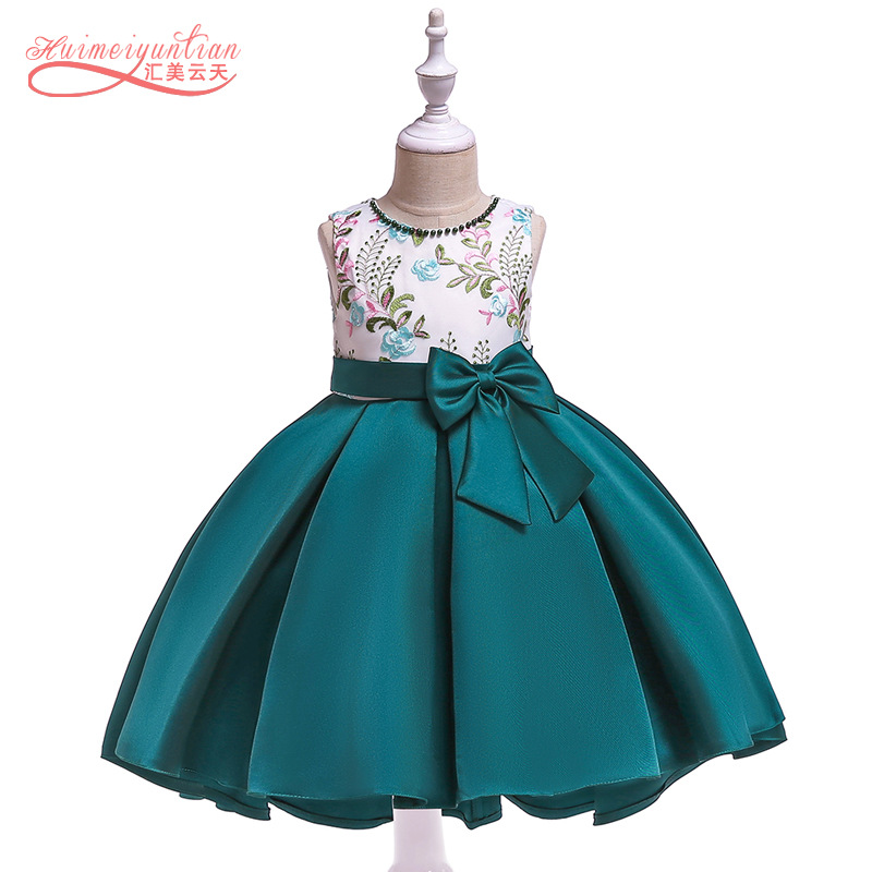 Aliexpress Children's Dress New Beaded Embroidered Forged Tuxedo Princess Dress Birthday Party Pleated Flower Girl Dress