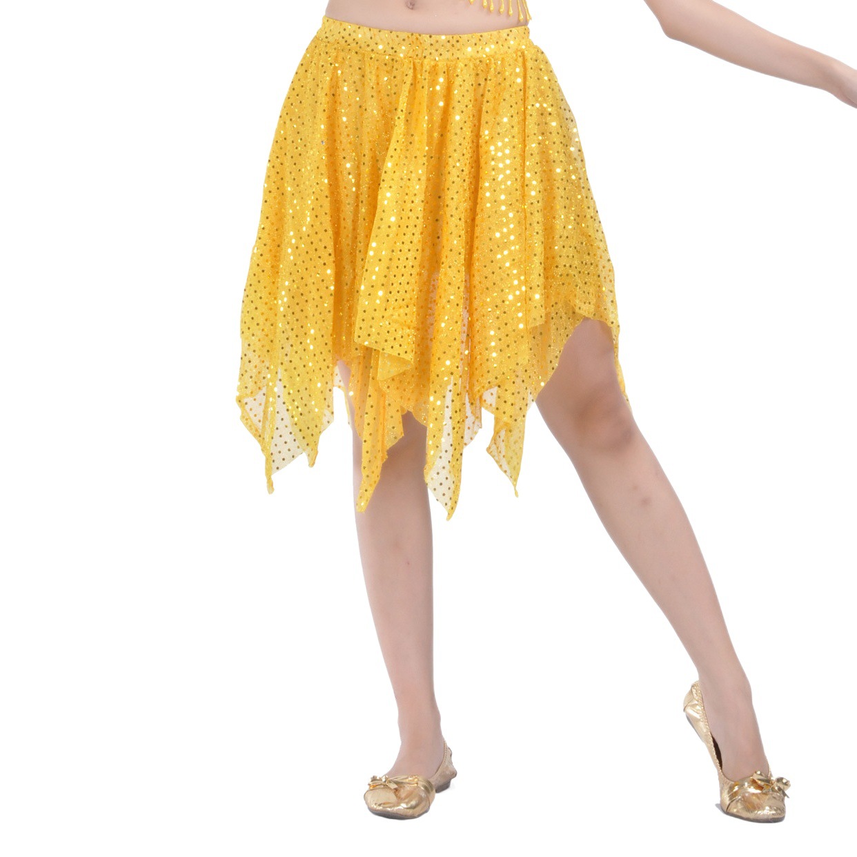 Dancer Highlight Short Skirt Belly Dance New Costume Latin Dance Practice Performance Dress Highlight Skirt