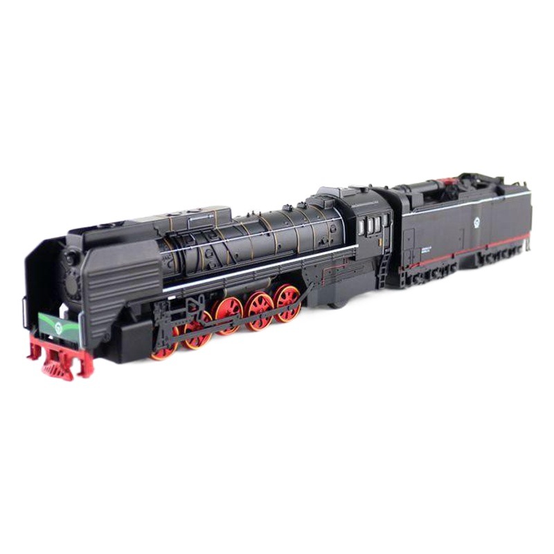 Shenghui children's toy alloy Model 1:87 classic forward 2 type 0001 steam locomotive sound and light back Force