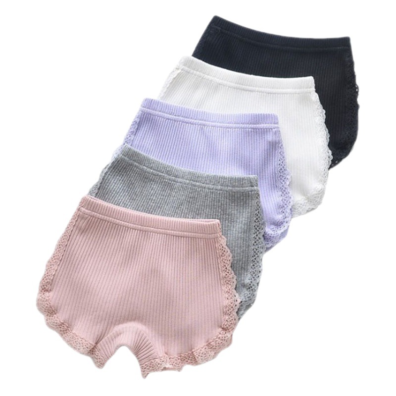 Summer Thin Girls Safety Pants Seamless Leggings Girls Category a Summer Lace Sports Anti-Exposure Shorts