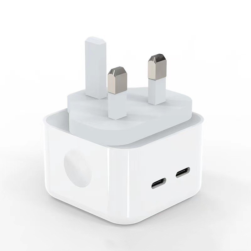 Picture of The pd US charging head is suitable for Apple pd charger European standard PD35W medium standard fast charging head flat power supply fast charging