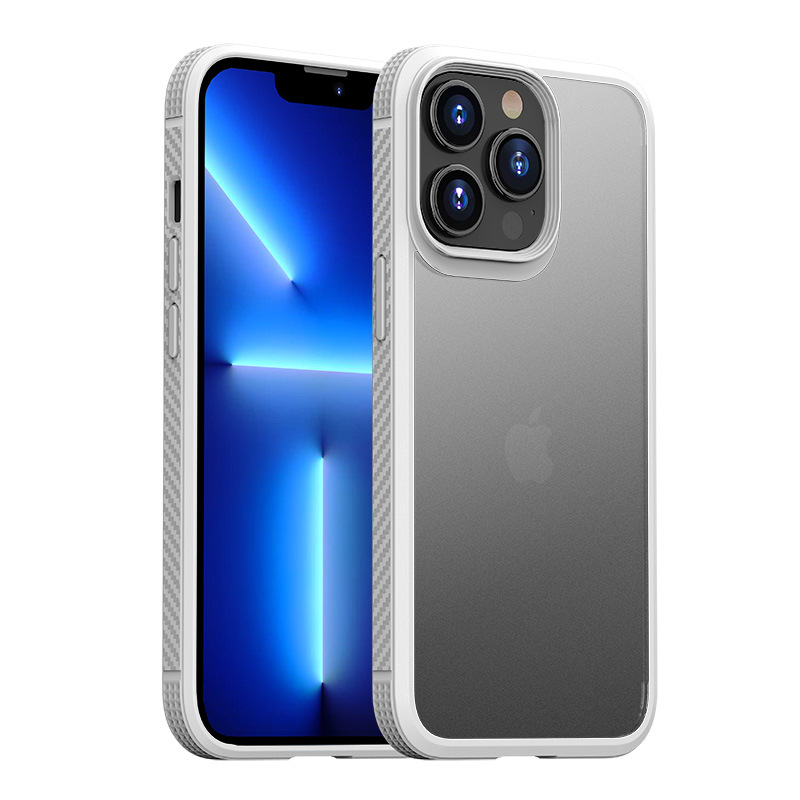 Picture of For Apple 13 mobile phone case new anti-drop iPhone13promax protective case zipper matte translucent