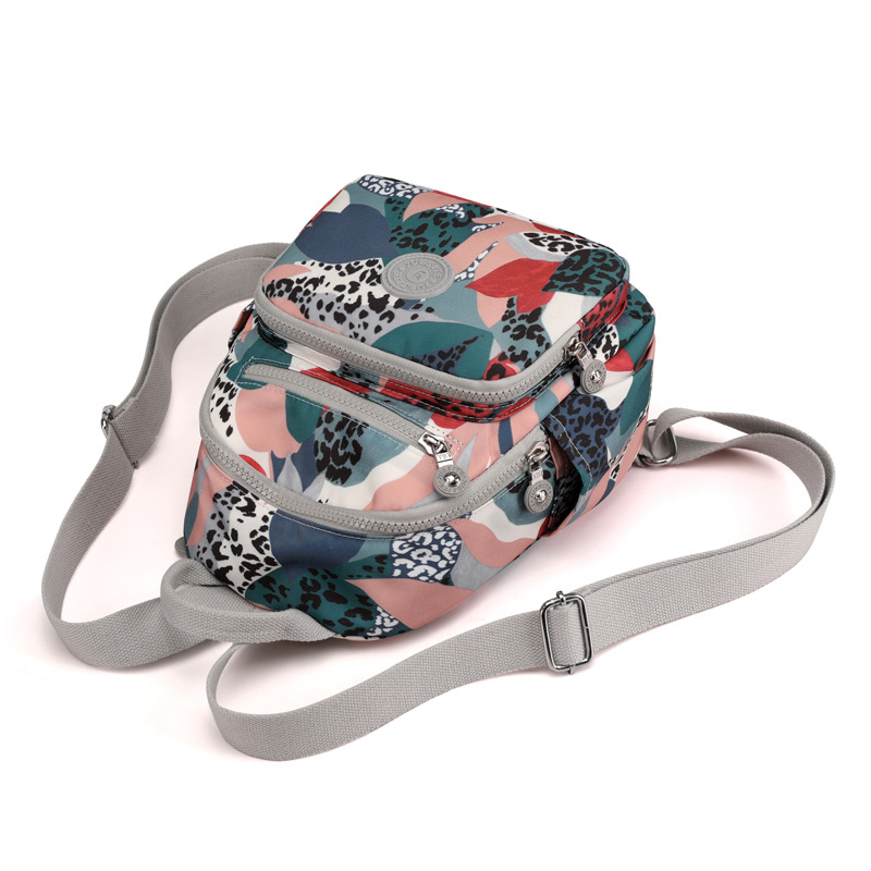 Picture of Trendy Outdoor Travel Women's Backpack Lightweight Student Schoolbag Fashion Water-repellent Nylon Cloth Bag Student Schoolbag