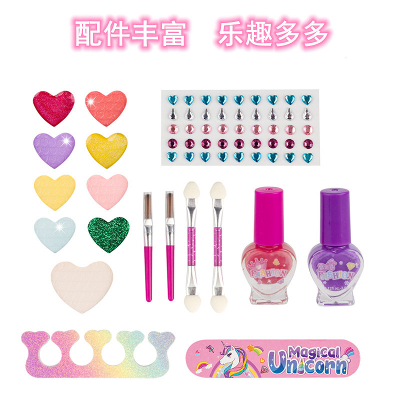 Picture of Cross-border children's makeup cosmetics toy princess makeup box girl lipstick supplies gift box full set gift