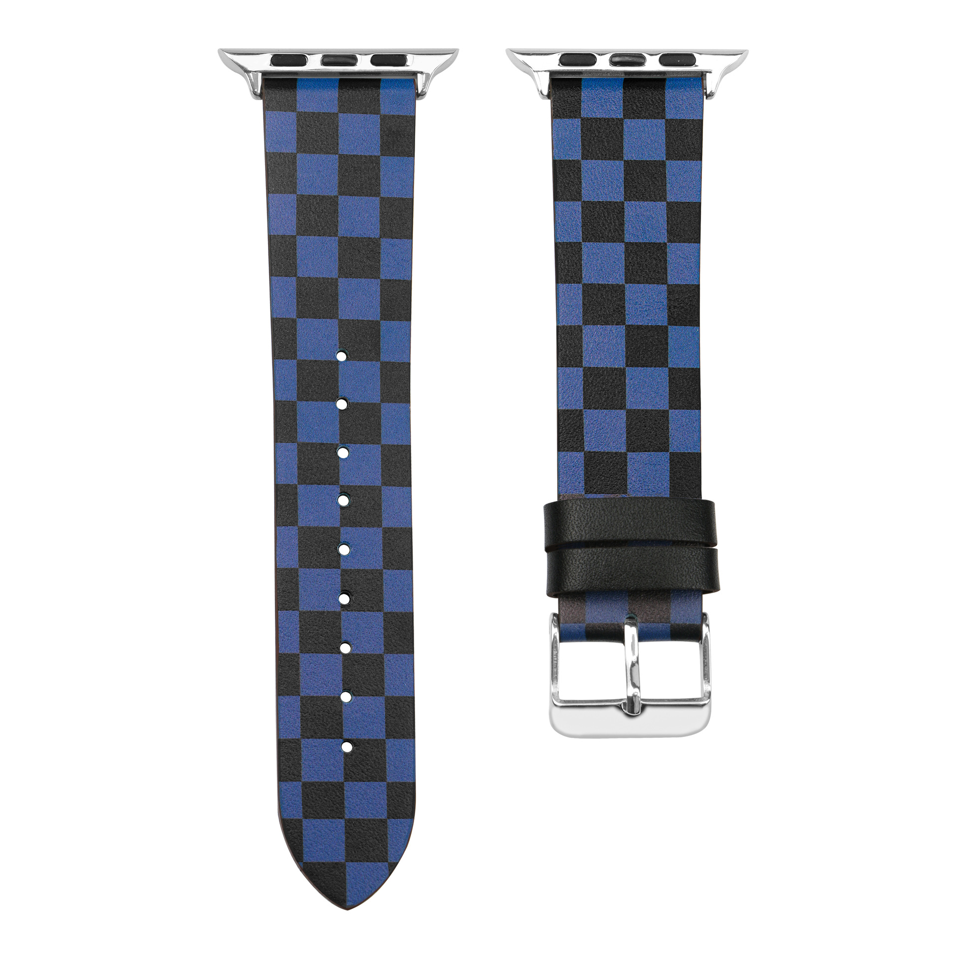 Picture of For Apple Watch Strap Contrast appleiwatchs109846mm Chessboard Plaid Leather Strap Wholesale