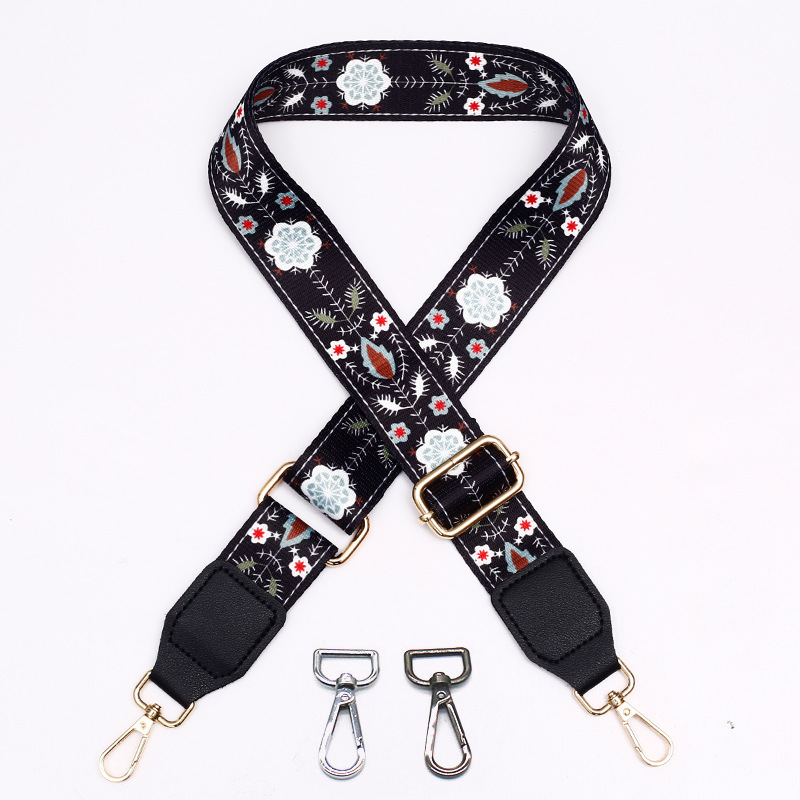 Picture of Bag shoulder strap crossbody strap adjustable widened shoulder strap leather printed nylon bag strap