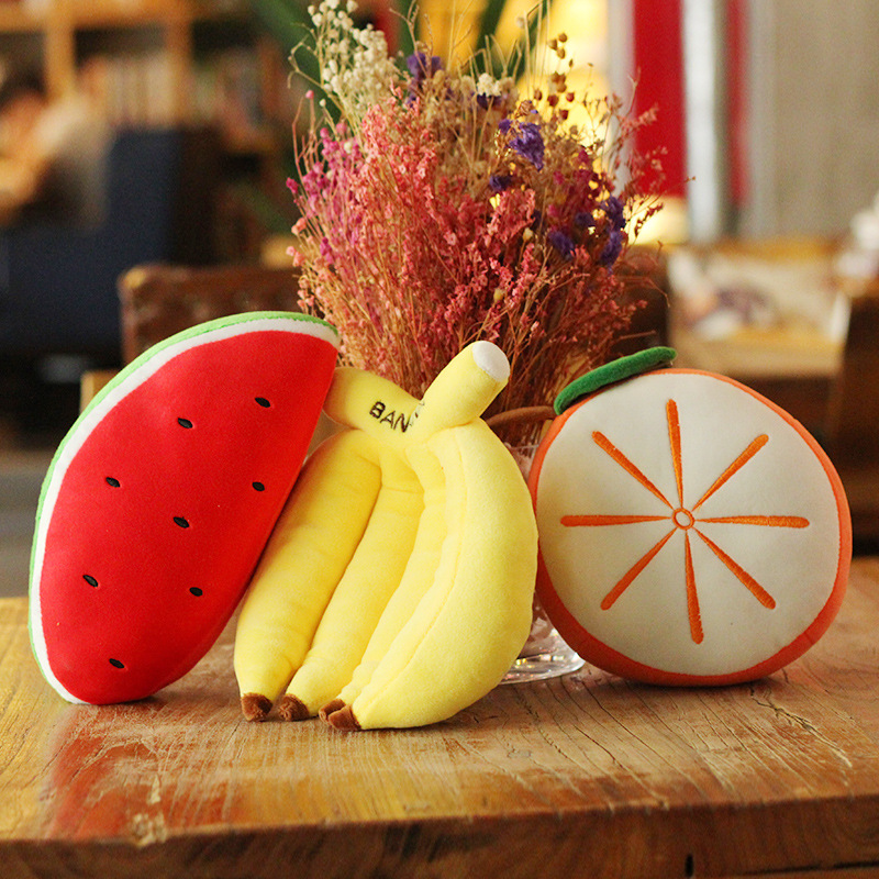 Picture of 20cm down Cotton Fruit and Vegetable Pillow Wedding Throwing Children's Gift Doll Stuffed Toy Wholesale