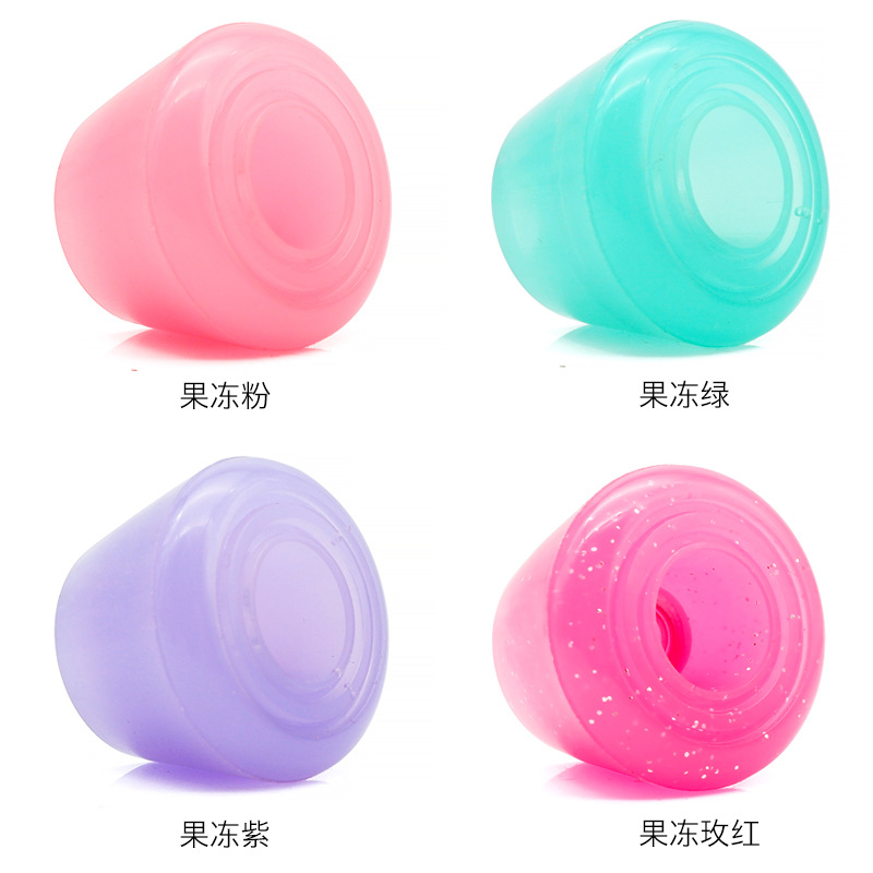 Picture of Double Row Roller Skates Brake Glue Four-Wheel Roller Skates Pu Wear-Resistant Jelly Green Brake Head Skates Brake