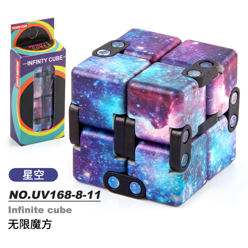 Picture of Source manufacturers infinite Rubik's Cube uv printing infinite folding decompression Rubik's Cube new strange fingertip toy second-order Rubik's Cube