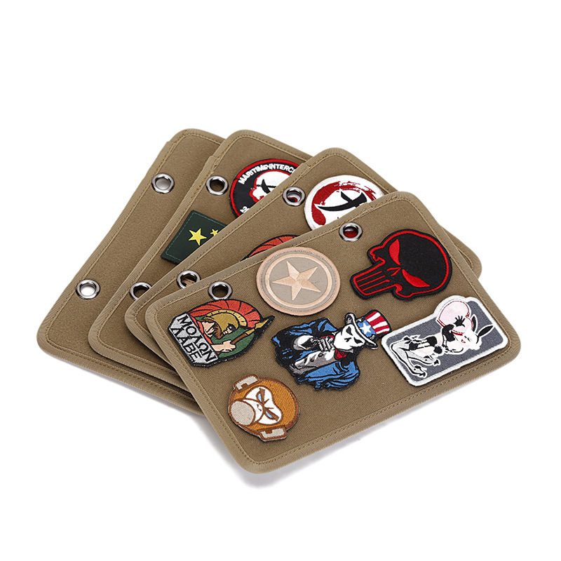 Velcro Storage Board Military Fan Medal Finishing Board Armbands Sticky Board Tactical Hanging Board Display Cloth Stickers Three Colors Cloth