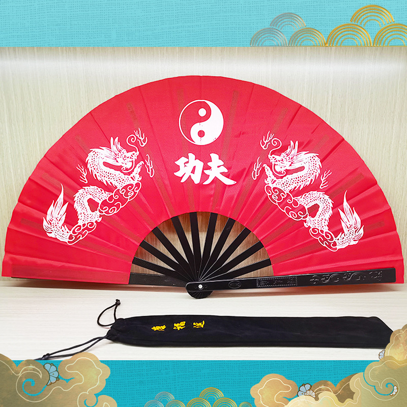 Picture of Tai Chi Kung Fu Fan Aluminum Magnesium Alloy Fan Performance Fan Morning Exercise Fan Hands Fan Tai Chi Fan Factory Direct Fan Folding Fan