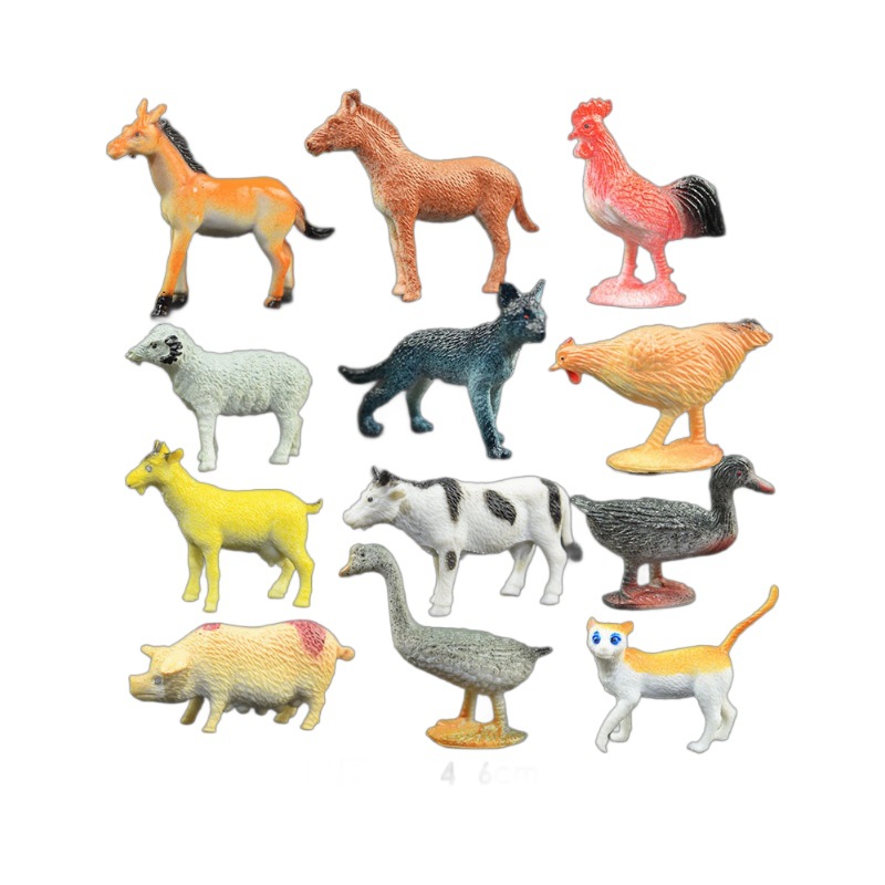 Picture of Amazon simulation model toy poultry animal model chicken duck cow model decoration children's toy wholesale