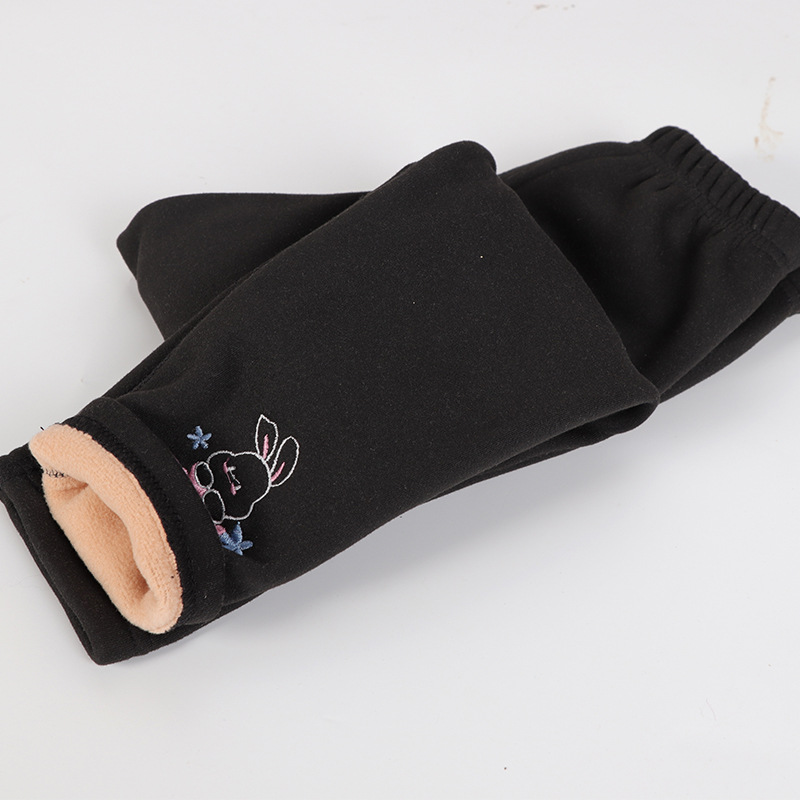 Picture of Girls' leggings spring and autumn outdoor wear 2023 New 2-year-old 3 autumn clothes 4 Western style 5 fleece-lined baby Winter Children's pants