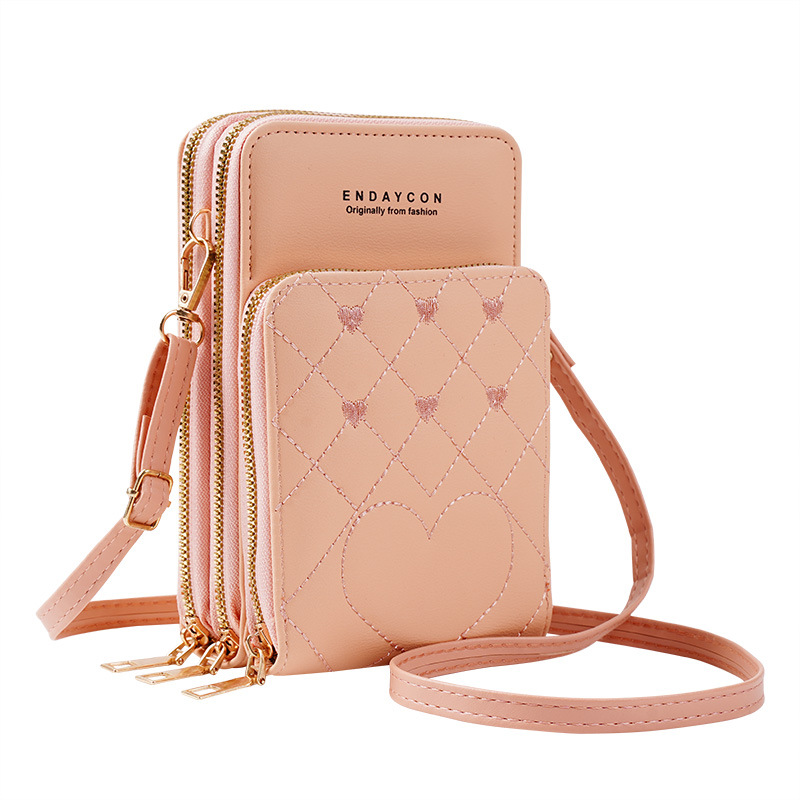 Picture of New Large-Capacity Multifunctional Fashionable Simple Shoulder Bag Crossbody Three-Layer Zipper Mobile Phone Bag for Women