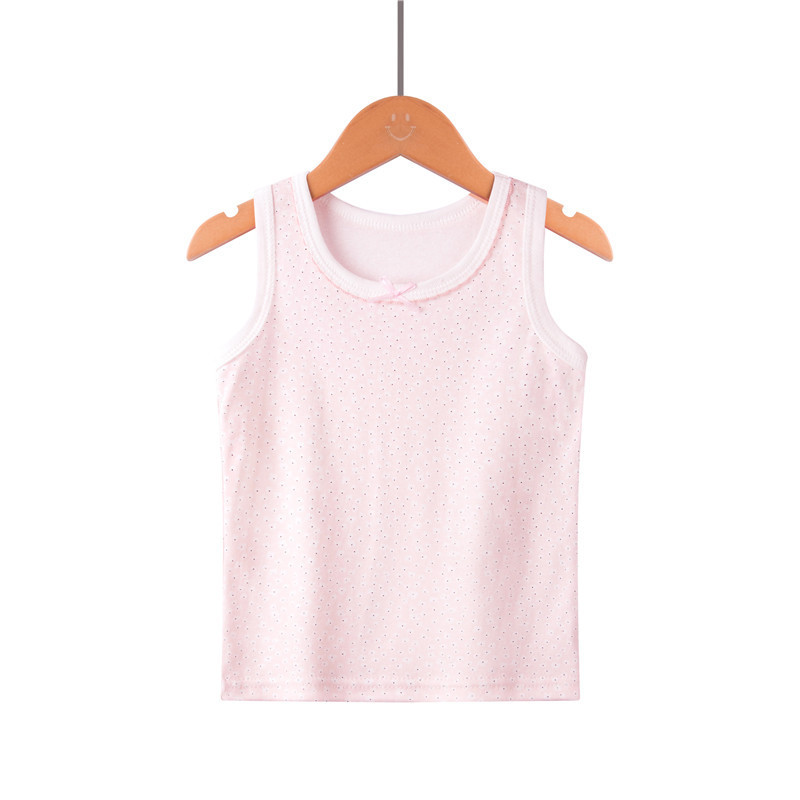 Picture of Children's Pure Cotton Vest Printed Ribbed Boys and Girls Summer Thin Sports Sling Outer Wear Bottoming Intimates for Small and Medium-Sized Kidsren