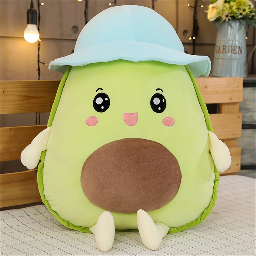 Picture of Down Cotton Hooded Avocado Doll Pillow Plush Toy Fruit Rag Doll