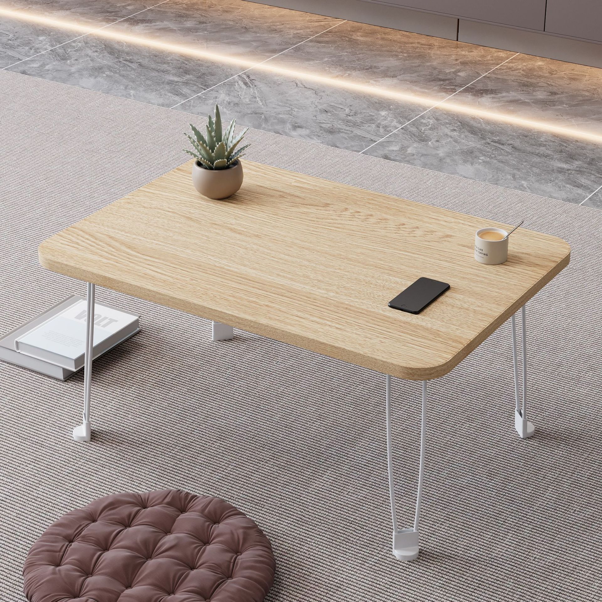 Picture of Chen Lan Yipin Bed Foldable Student Computer Desk Simple Bay Window Outdoor Portable Notebook Table Small Coffee Table