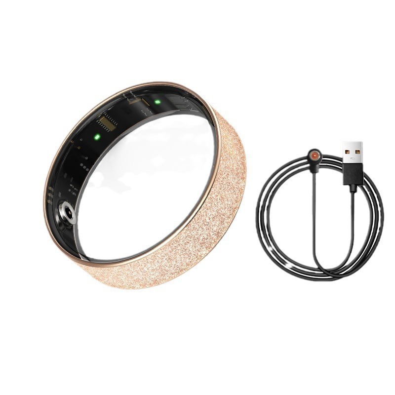 Picture of V3 Cross-border Frosted Smart Ring European and American Simple Couple Heart Rate Blood Oxygen Sleep Meter Step Emotion Detector Bracelet