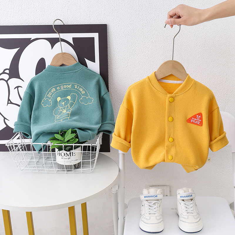 Baby Clothes Spring & Fall 2025 New Baby Cardigan Outwear Spring Casual Tops for Boys and Girls Knitted Jackets