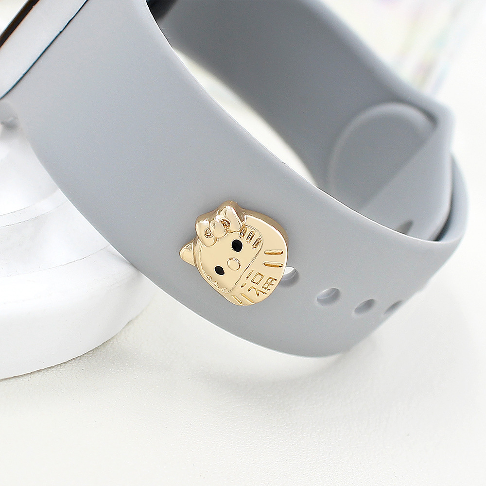 Picture of For Apple Watch Strap Decorative Nail Apple Watch Universal Silicone Strap Cute Cartoon Decoration