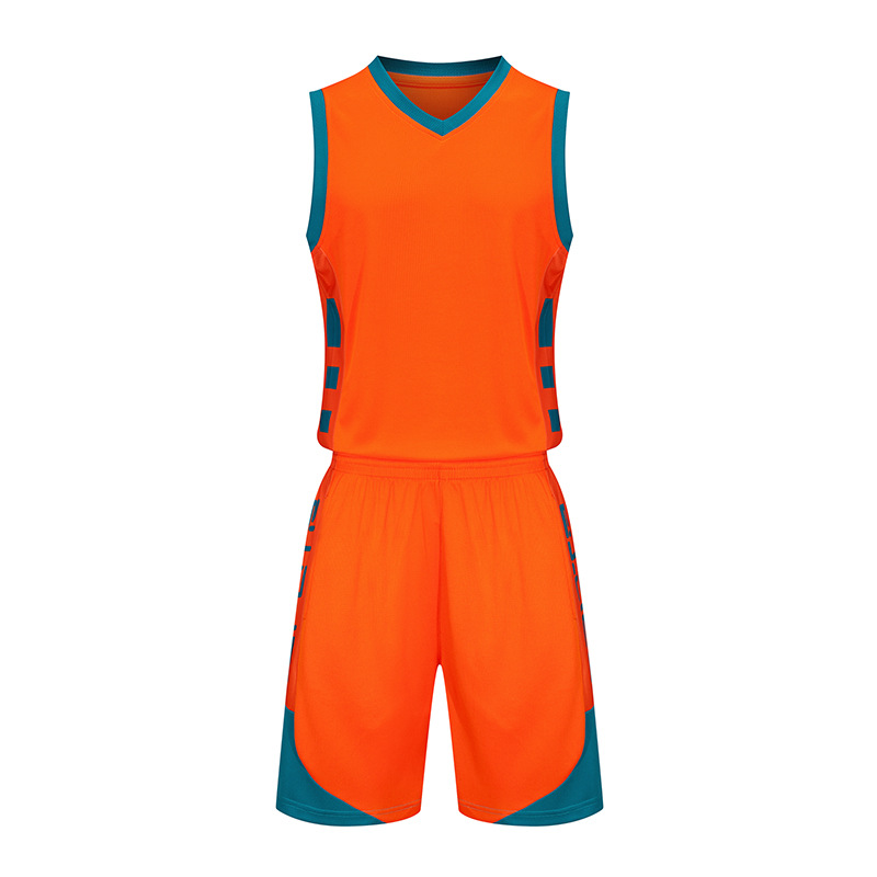 Picture of Summer new dry breathable outdoor sports color matching basketball clothes suit powerful manufacturers wholesale printed logo printing