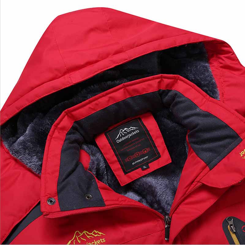 Picture of 2025 Amazon Warm Winter Cotton Outwear Export Wish Large Size Mountaineering Clothing Fleece-Lined Thickeneded Outdoor Jacket