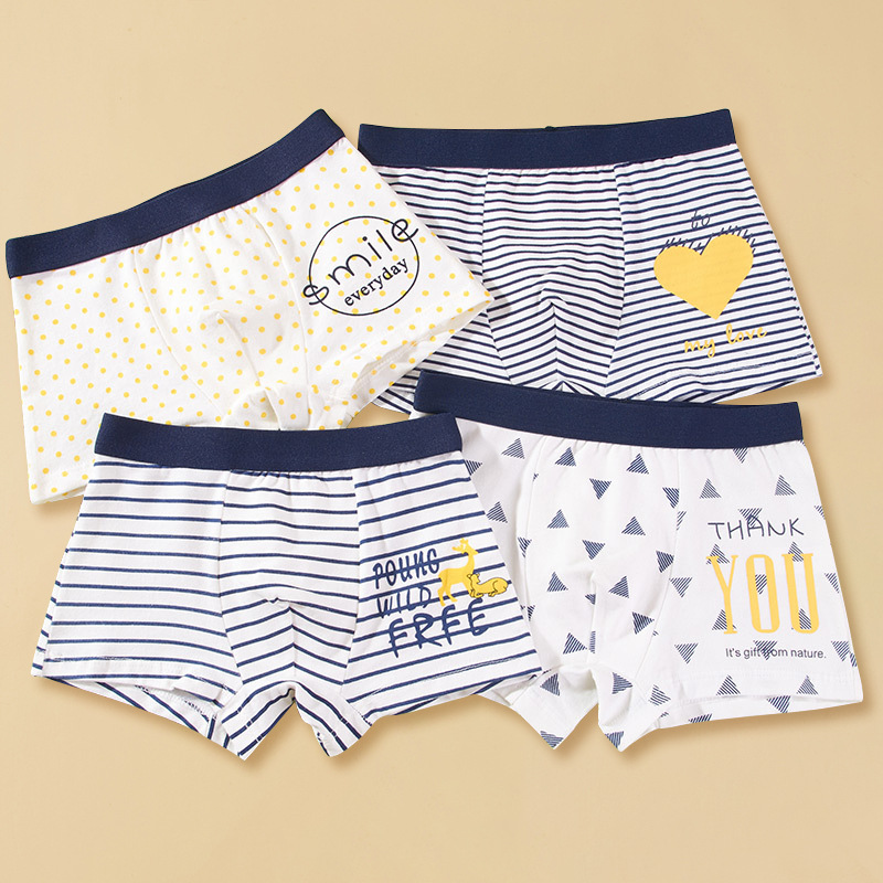 Picture of Children's Underwear Boys' Pure Cotton Boxer Shorts Boys' Baby Children's Underwear Underwear