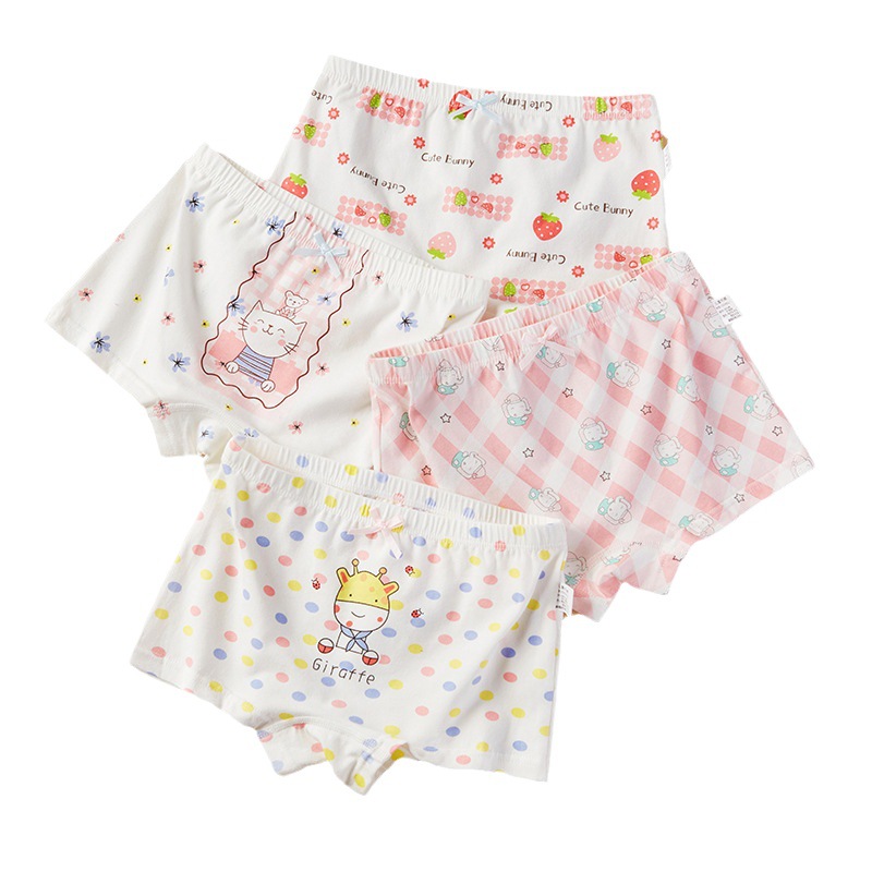 Picture of Children's underwear girls' fine shuttle cotton children's underwear boxers Primary School Baby children's underwear summer