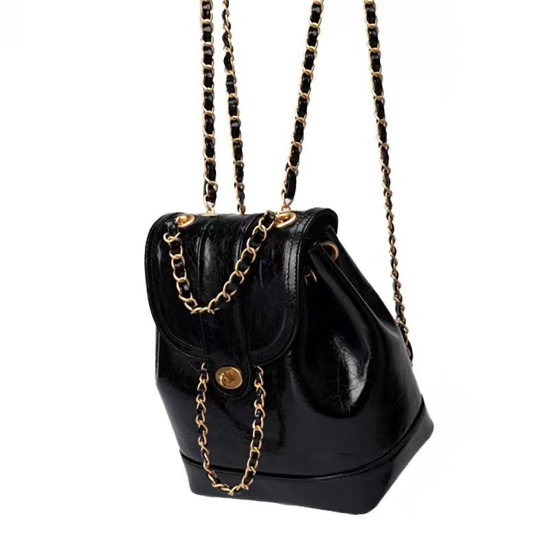 Picture of New Ins Korean Niche Small Fragrance Chain Backpack Student Work Clothing Versatile Backpack 8375 #