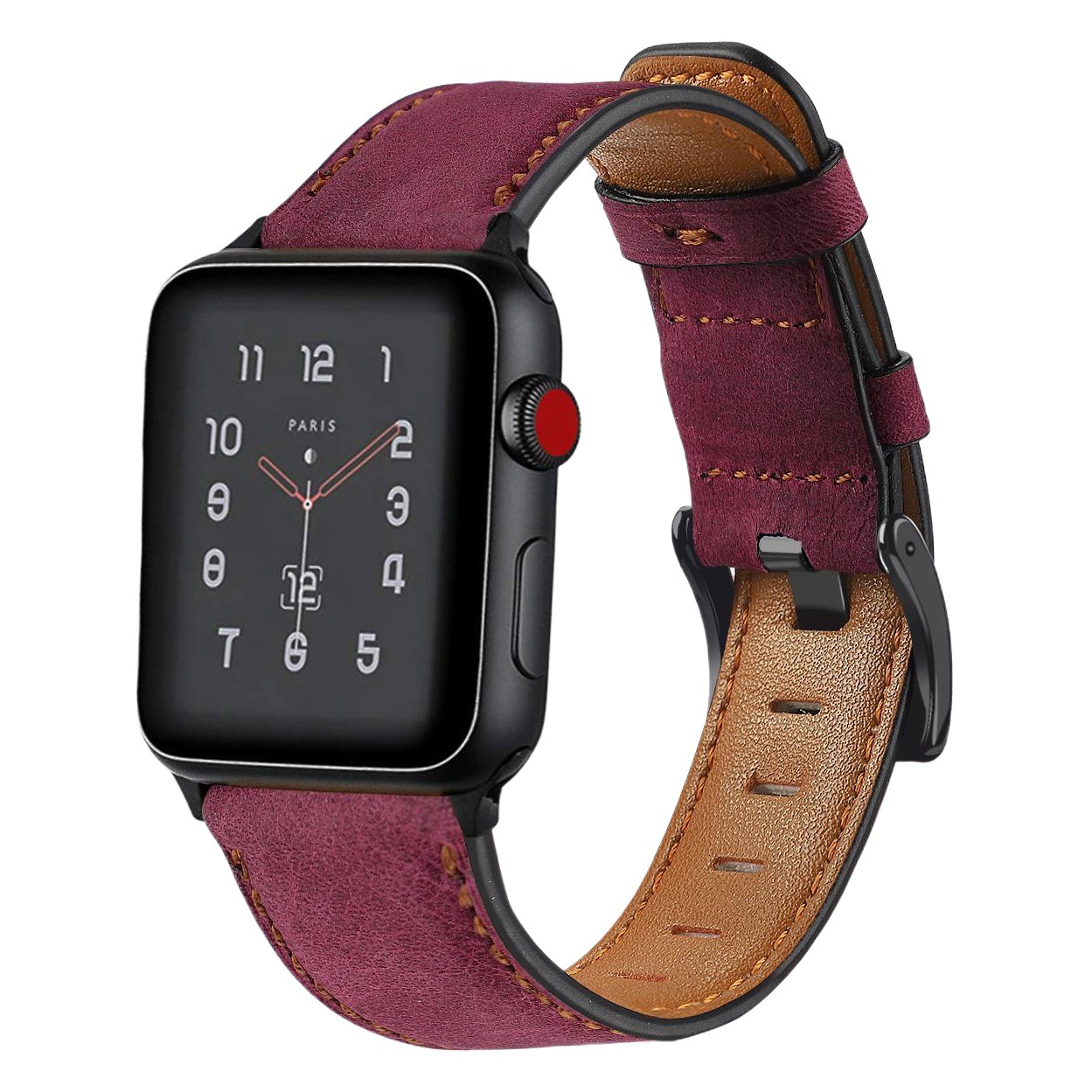 For Apple watch3456789 Generation Apple Watch Band Iwatch Top Layer Cowhide Retro Leather Wristband