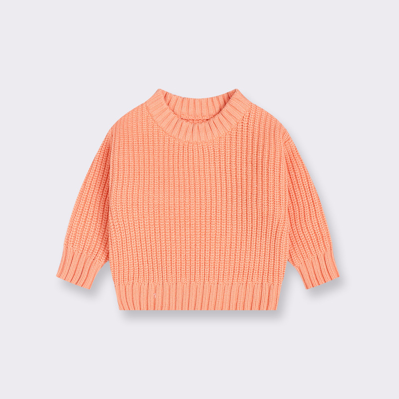 Picture of Baby Knitwear Loose Round Neck Girls and Boys Pullover 2024 Autumn and Winter Baby Knitwear Knitwear Children's Clothing