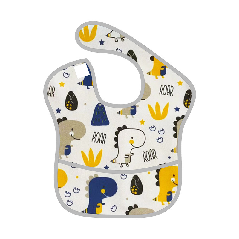 Picture of Summer Baby Waterproof Saliva Napkin Bib Kidsren's Eating Bag Feeding Supplement Bag 1-4 Years Old Anti-Vomiting
