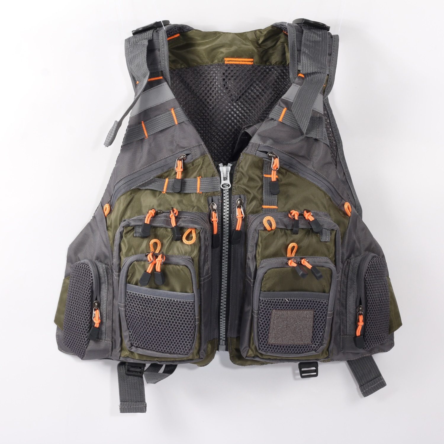 Picture of Fishing Vest, Flying Lure Vest, Fishing Suit, Adventure Breathable Multi-Functional Multi-Flap Pocket Pants Vest, Cross-Border Hot Sale