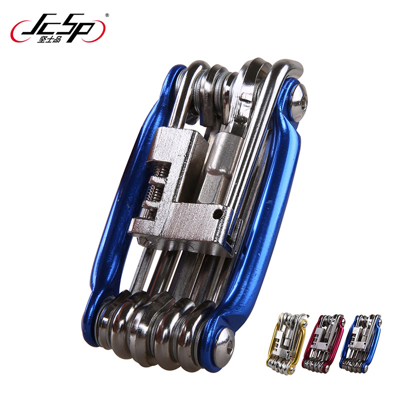 Outdoor riding 11 in 1 combination mountain bike repair tool T25 disc brake wrench chain tool set equipment