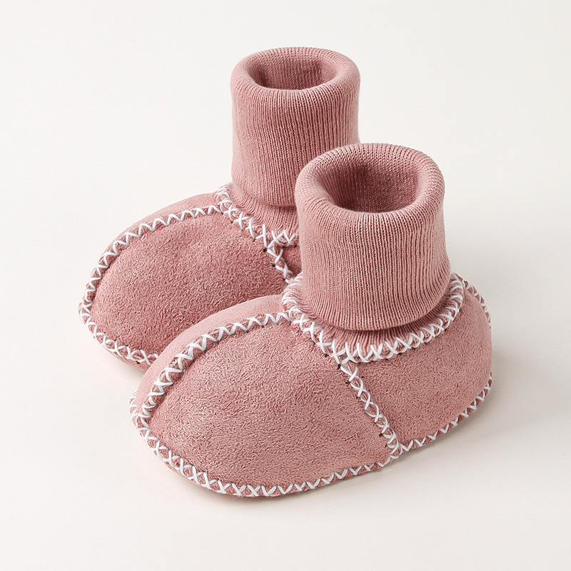 Picture of Baby Toddler Shoes, Baby Socks, Winter 0-12 Months Baby Toddler Shoes, Thickeneded and Velvet Soft-Soled Baby Shoes
