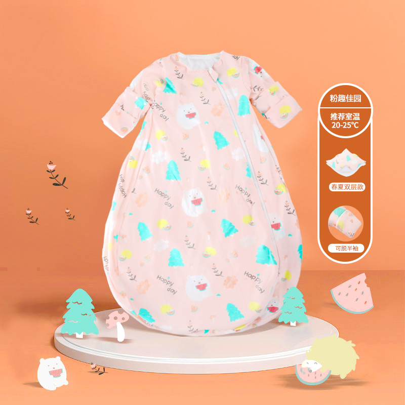 Picture of Baby Sleeping Bag Air-Conditioned Room Spring and Summer Thin Baby Anti-Kick Quilt Autumn and Winter Thickeneded Four-Season Universal One-Piece Drop Shipping