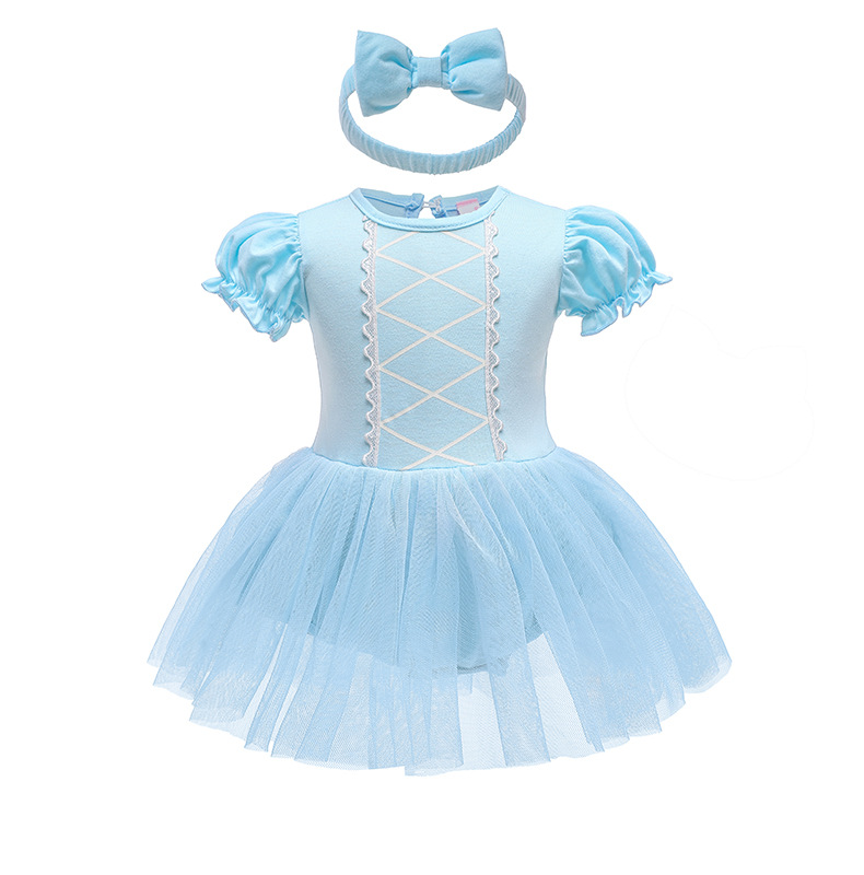 Picture of Halloween Children's Clothing, Short-Sleeved Pullover, Baby Baby Princess Jumpsuit, Princess Style Dress