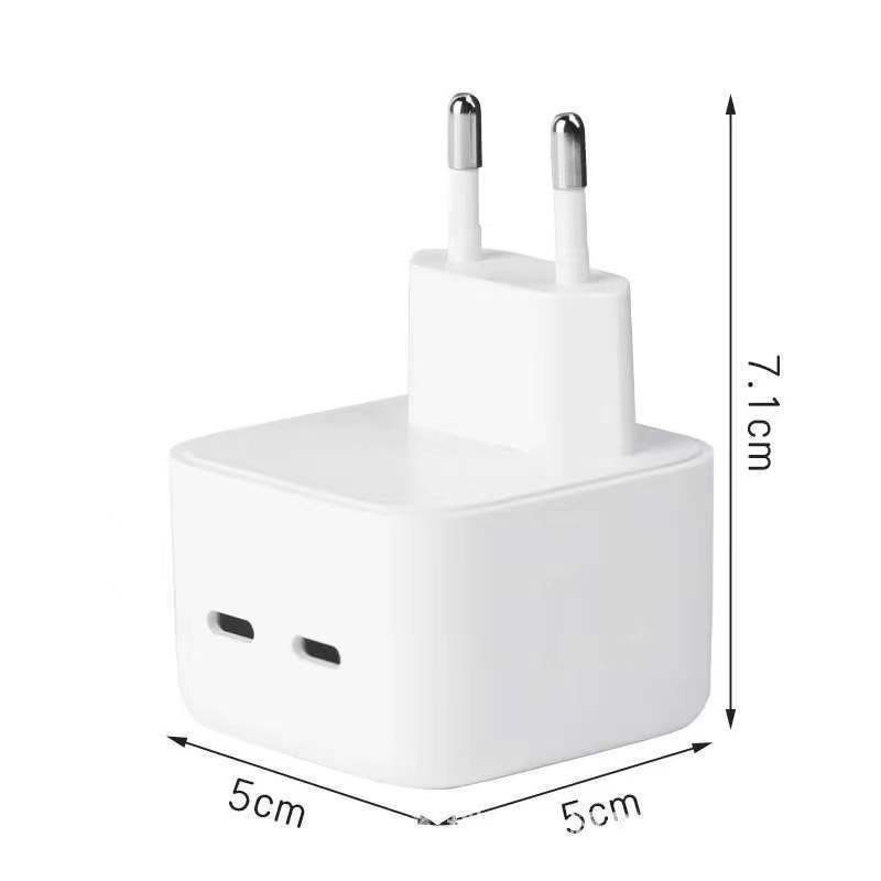 Picture of The pd US charging head is suitable for Apple pd charger European standard PD35W medium standard fast charging head flat power supply fast charging