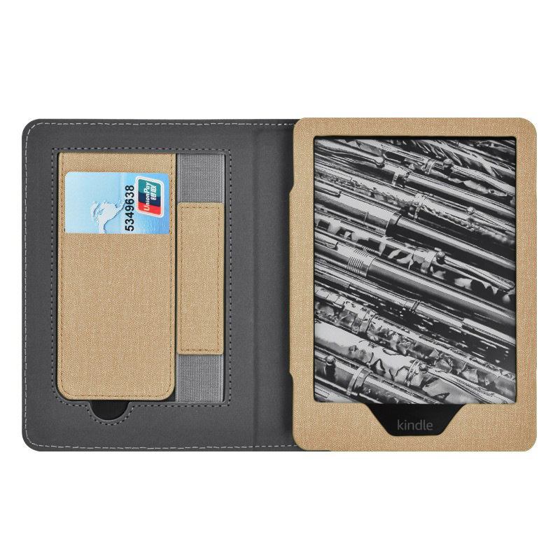 Picture of Suitable for Kindle Paperwhite65 Linen Texture Stand Protective Cover 2024 Youth Version 6inch Protective Cover