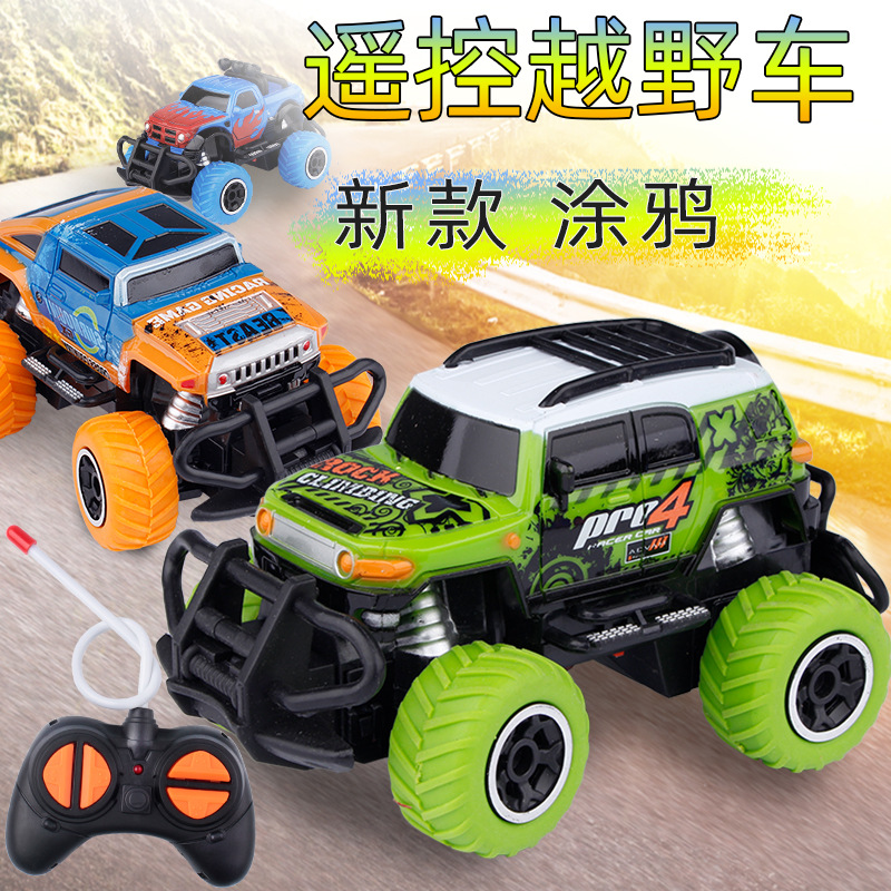 Picture of Amazon Graffiti Four-Way Wireless Remote Control Off-Road Climbing Remote Control Car Children's Electric Racing Off-Road Toy Car