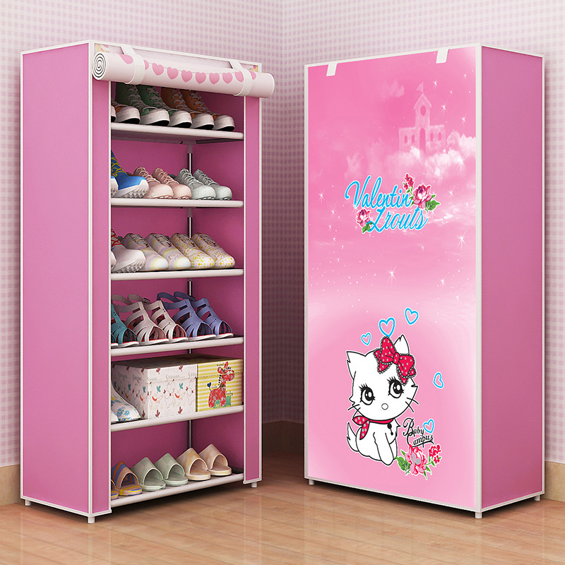 Picture of Ya Ruifan F Simple Shoe Rack Dustproof Storage Shoe Cabinet Multi-layer Small Shoe Rack Dormitory Hall Storage Rack Simple