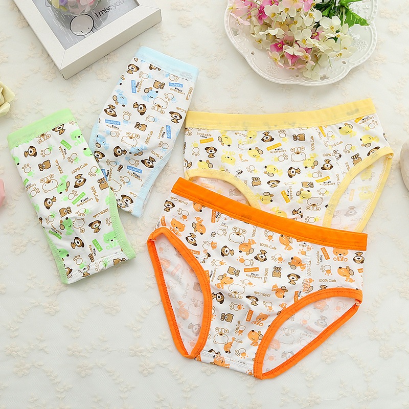 Picture of Combed 95% cotton children's underwear boys' triangle underwear children's baby shorts stall first-hand supply