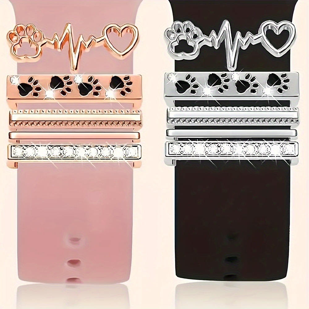 Picture of For Apple Watch Watch Universal Silicone Strap Oil Drop Cat Paw Decoration