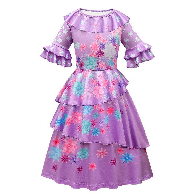 Picture of Ice and Snow 2 Mesh Shiny Colorful Diamond Sequins Long Sleeve Dress Long Dress