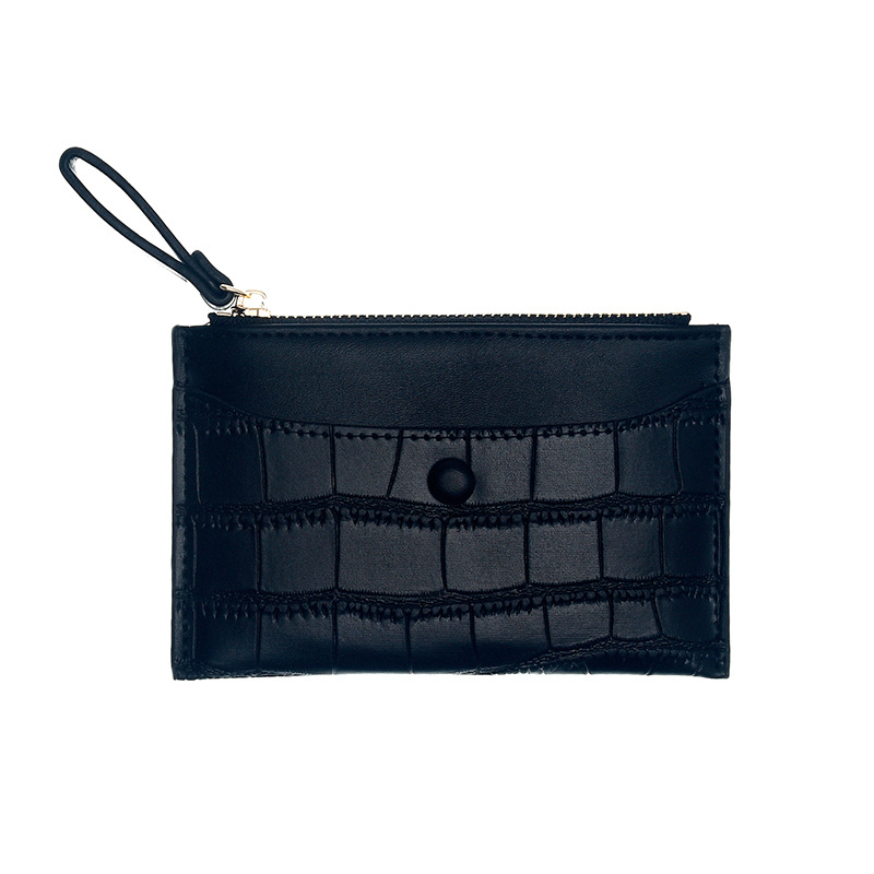 Picture of New Style Simple Short Women's Coin Purse Zipper Coin Bag Mini Ultra-thin Multi-card Handheld Fashion Card Bag Trendy